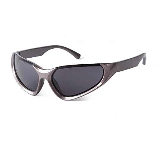 Lunettes de soleil de sport rectangulaires homme punk UV400