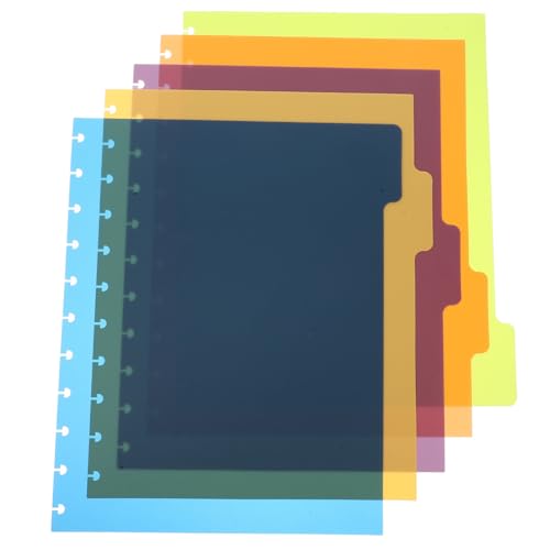 Separadores de carpeta PP con pestañas de colores para una navegación rápida de documentos