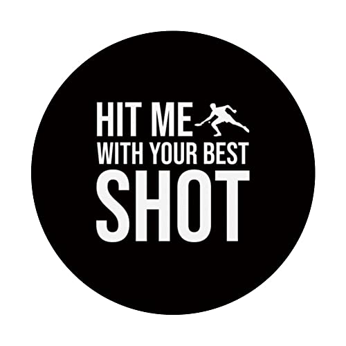 Table Tennis Hit Me With Your Best Shot PopSockets Swappable PopGrip, Black - Image 3