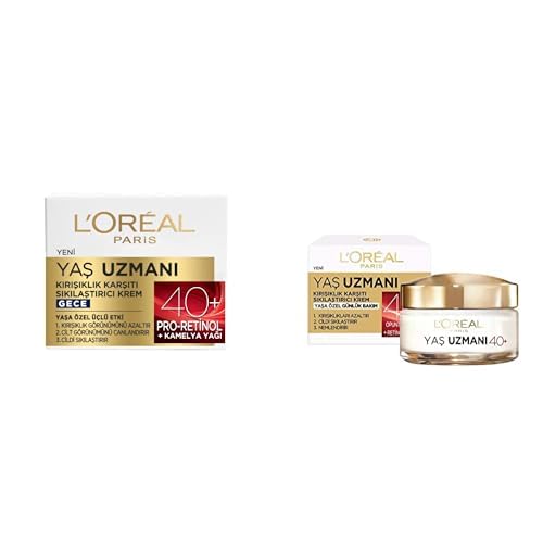 L'Oréal Paris Yaş Uzmanı 40+ Kırışıklık Karşıtı Sıkılaştırıcı Gece Kremi + L'Oréal Paris Yaş Uzmanı 40+ Kırışıklık Karşıtı Sıkılaştırıcı Krem
