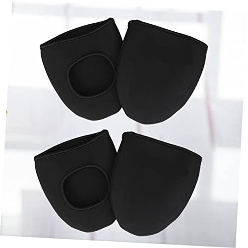 2 pares de fundas impermeables para zapatillas de ciclismo, fundas térmicas para pedales y asiento, cubiertas para punta de zapato, luces frontales y traseras recargables, portavasos para bicicleta, resistente a la lluvia, para carretera miniatura 4