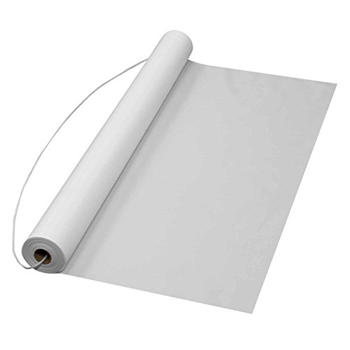 36 in x 100 ft White Plastic Aisle Runner Plain no Design 1.7 mil Thick