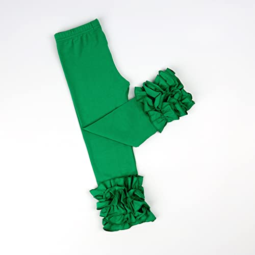 Image of HOOLCHEAN Baby Toddler and Little Girls Cotton Ruffle Leggings