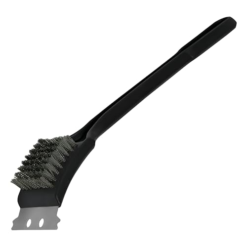 ZINNIAUK BBQ Cleaning Brush – Heavy-Duty Grill Cleaner for All BBQ Grills, Easy-to-Store Handy Tool for Commercial Kitchen & Home Use, Removes Grease, Burnt Food and Buildup Easily