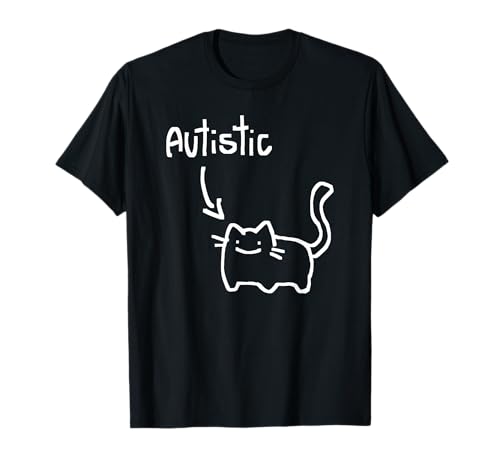 Funny Autistic Cat Lover - Autism Awareness T-Shirt for Men Women Kids
