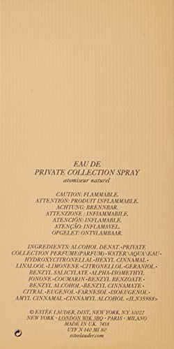 Eau De Private Collection by Estee Lauder for Women Fragrance Spray, 1.7 Ounce