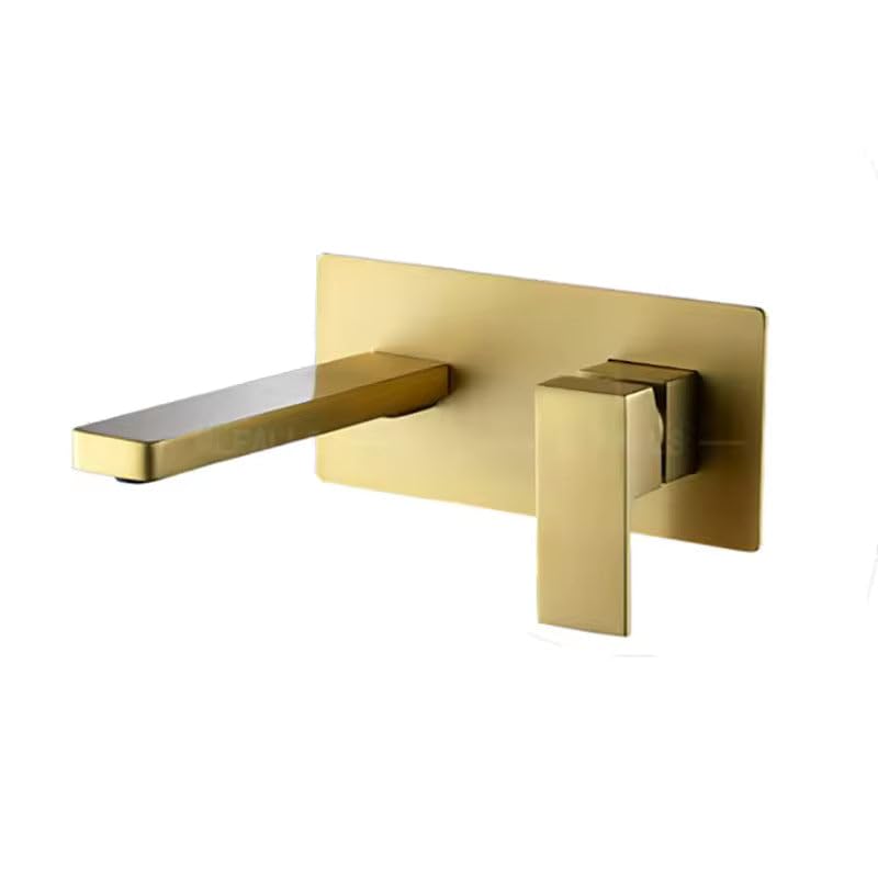 Robinet de lavabo mural Scamandre B062DB mitigeur de salle de bain laiton