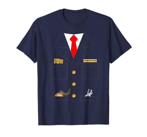 Train Conductor Shirt Costume | Adults | Kids T-Shirt