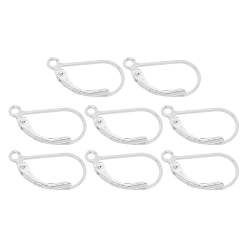 Crochets d'oreilles argent faciles à porter, apprêts de bijoux ergonomiques