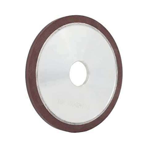 6 Inch 150 Grit Flat Resin Bonded Diamond Grinding Wheel for Carbide Metal,Concentration 75%,Thickness: 8mm,1 Pack Cover