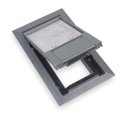 Floor Box Cover, 8-1/8 in., Gray