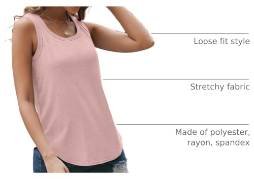 Image of AUTOMET Women's Square Neck Tank Top | Soft Lightweight Sleeveless Shirt, Loose Fit Flowy Summer Basic for Layering, Casual & Workout