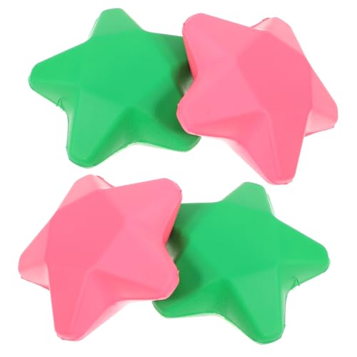 Outanaya 4Pcs Stress Ball for Hand Therapy Star Shaped Finger Exercise Balls Durable PU Material Compact Portable Hand Strengthener for Rehabilitation