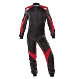 One Evo Combinaison de course Noir/rouge Taille 46 FIA 8856-2018