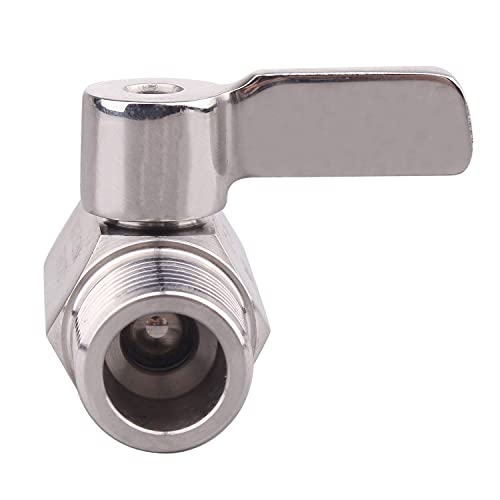 DERNORD 1/2 inch Stainless Mini Ball Valve NPT Female x Male Thread SUS316