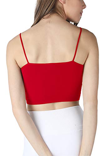 Image of NIKIBIKI Women Seamless Classic Crop Top Bralette, Made in U.S.A, One Size