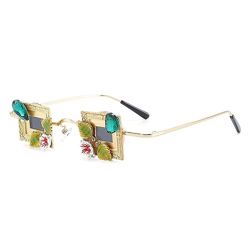 Lunettes de soleil carrées MUTYNE unisexes avec monture noire tendance