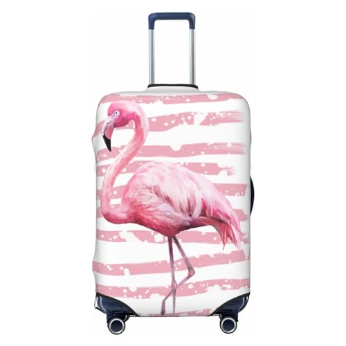 Flamingo Luggage Cover Washable Elasticated Luggage Covers for Suitcase TSA Approved Stylish Scratch Resistant Luggage Case Protector