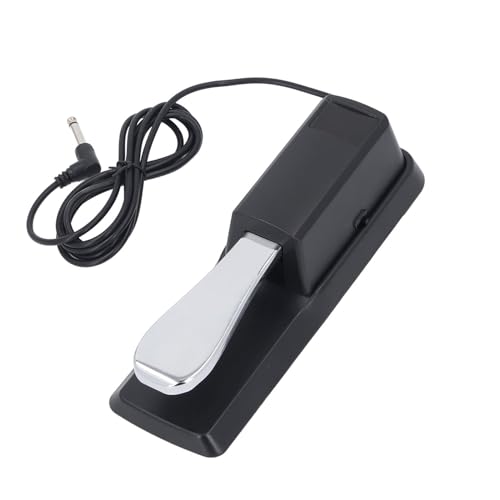 Sustain Pedal for Keyboard, Piano Pedal Replacement with Polarity Switch, for Digital Piano, Piano Keyboard, MIDI Keyboard Synthesizer