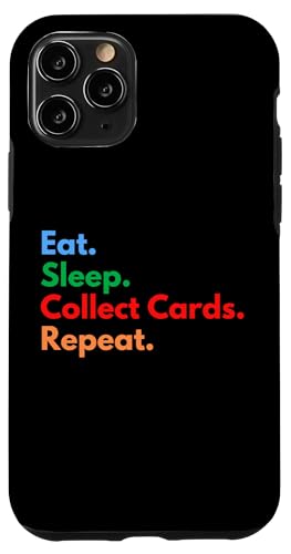 Eat Sleep Collect Card Repeat �J�[�h�R���N�^�[&���l���� �X�}�z�P�[�X iPhone 11 Pro �p