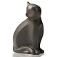 DiDiBirDi Keramik Urne für Katze,Haustier Einäscherung Box,Dekorative Katze Urne für Asche,Braune Katze Urnen aus für Asche Geeignet für kleine bis mittlere Katzen (Braune) （4kg）