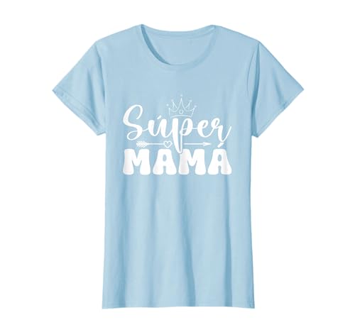 T-shirt do Dia da Mãe Super Mãe, Preto