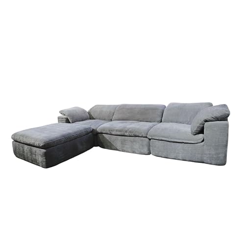 WPHOME YY06-22 Grey -Modular Grey sofa set- Customizable Layout with Reversible Chaise, Modern Sectional for Flexible Living Spaces. Reconfigurable Design for HOME! Freely combinable for your needs.