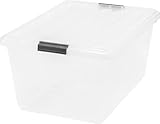 IRIS 44 Quart Buckle Down Storage Box, 6 Pack