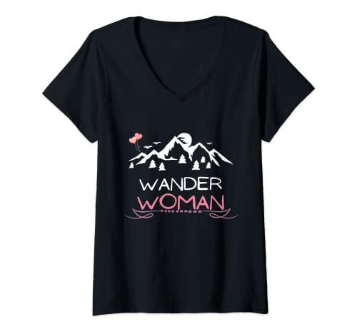 Damen Wander Woman Berg Mädel Outdoor Hobby Geschenk Frauen Natur T-Shirt...