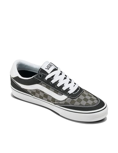 Vans Men's Brooklyn LS Shoe - Low-Top Fashion Sneakers for Casual Wear. Tonal Check Faded Black. 10