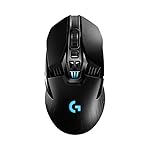 Logitech G903 LIGHTSPEED Wireless Gaming Mouse W/ Hero 25K Sensor, PowerPlay Compatible, 140+ Hour with Rechargeable Battery and Lightsync RGB, Ambidextrous, 107G+10G optional, 25,600 DPI, Black