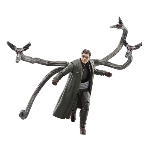Marvel Legends Series Doc Ock, Spider-Man: No Way Home Collectible, Deluxe 6-Inch Action Figure, 4 Accessories, Ages 4 and Up