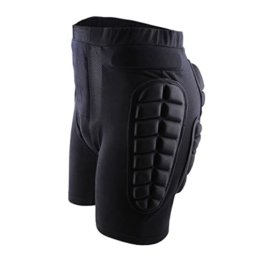 BRIGHTFUFU Child Adult Protective Ski Pants Hockey Gear Impact Resistant Pads Comfortable Cotton Ski Snowboard Skate