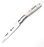  laguiole artisan 30138 Corsica 12cm White Buffalo Bone Handle Sommeliere Camping Messer,Jagdmesser Messer, Fischmesser,Taschenmesser