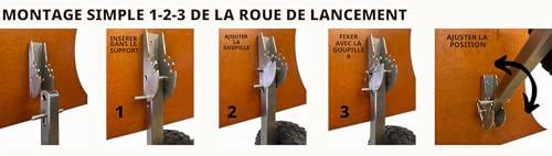 Roues de halage, rabattable, pour Annexes, Bateau gonflable Moteur hors-bord en Acier inoxydable, de Mise à l'eau (forme I Light) – vue 8