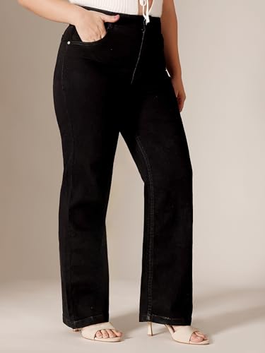 Image of Miss Chase A+ Women's Bootcut High Rise Regular Stretchable Denim Jeans