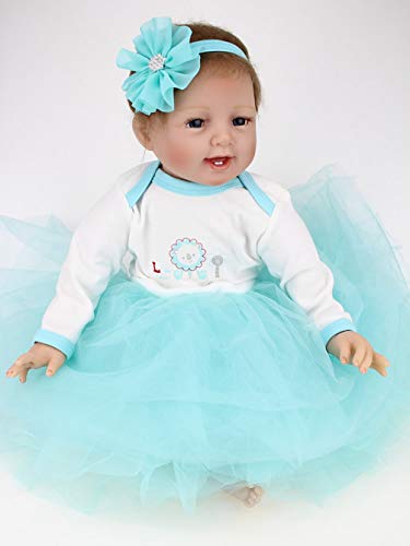 ZIYIUI Muñecas Reborn Baby Dolls 22 Pulgadas 55cm Bebe Reborn niña Suave...