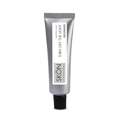 Skön Turn Off The Light Mattierende Gesichtscreme mit Vitamin C, Blaubeere und Maisstärke, feuchtigkeitsspendende Gesichtscreme für fettige und gemischte Haut, reduziert den Glanz-Effekt und reinigt