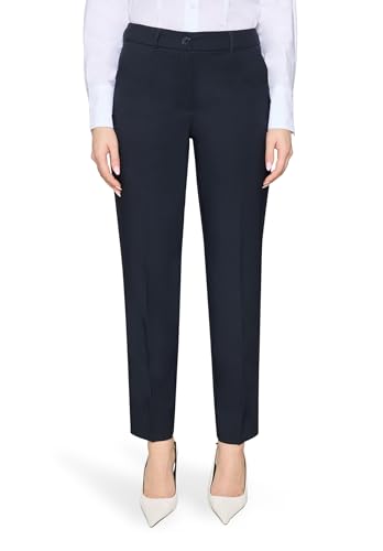 Betty Barclay Women's Business Trousers with Pleat, Blue, 14