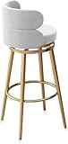 ? Design ergonomique : les tabourets de bar rotatifs à 360 degrés offrent une expérience d'assise confortable et ne se déforme pas au fil du temps. Le dossier incurvé et le repose-pieds confortable s'adaptent parfaitement à la courbe du corps humain, et offrent un bon soutien lombaire pour soulager le stress d'une position assise prolongée.