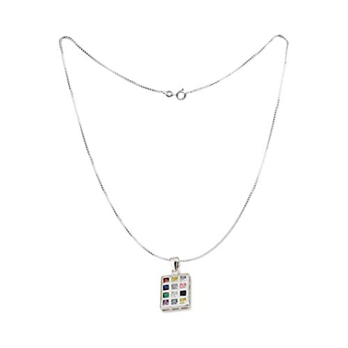 Ephod Breastplate Necklace, Priest Breastplate, Hebrew Jewelry, Hoshen Necklace, Tribes of Israel Necklace, 925 Sterling Silver Jewelry, Jewish Jewelry for Women, Mens Jewish Jewelry, Israel Blessing Necklace, Holy Land Souvenirs, Israeli Made Jewelry3