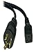 Tripp Lite Heavy-Duty Power Cord for PDU and UPS 12AWG (IEC-320-C19 to NEMA L6-20P) 12-ft.(P040-012),Black