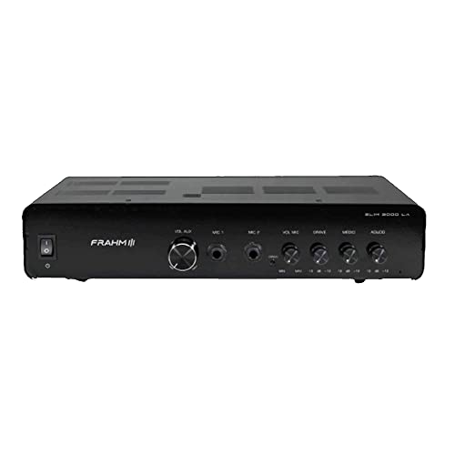 Amplificador Slim 3000 LA 200W RMS Bivolt Automático Som Ambiente Receiver Mono Classe AB Frahm - 32
