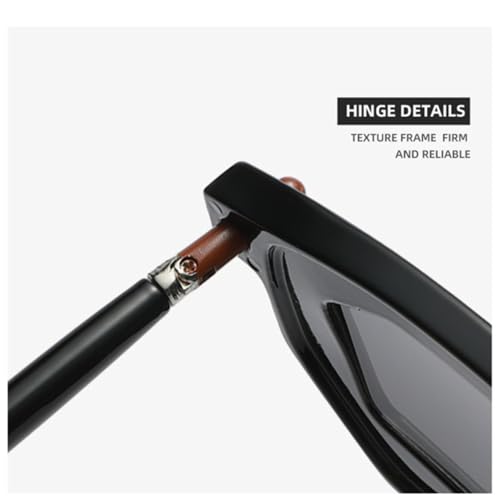 ZIUTNSAV-Polygon Women Double Color Sunglasses Clear Lens Glasses Frame Men Punk Rivets Sun Glasses UV4004