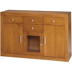 Dogar Kynus Recto, Aparador de 3 Puertas y 3 cajones, Medidas: 42x130x86 cm.