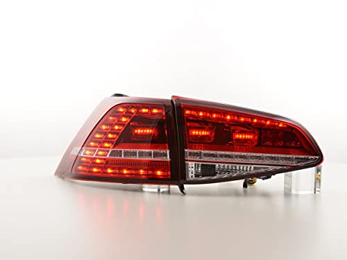 Feux arrière Golf 7 LED cassés ou ternes ? Remplacez par la Paire Rouge Chrome 12-17