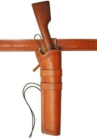 Handcrafted Leather 18" Inch Holster for Mare’s Leg Lever-Action Pistols – Western Ranch Hand Gun Holster for .44, .45 ACP, .38 SPL, .22 LR – Belt & Leg Tie Carry Rig