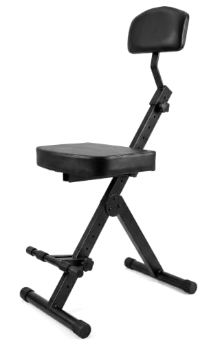 PYLE Drum Throne with Backrest