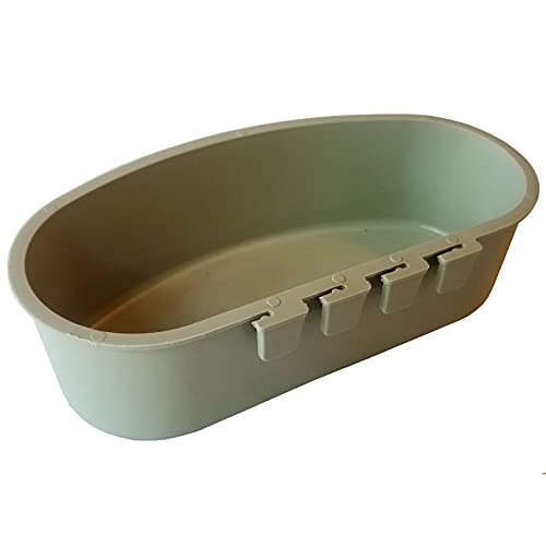 Cage Cups (12Pk, Gray) 1 Quart / 32 Fl Oz Hanging Feed & Water Cage Cups #TOP4