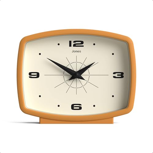 JONES CLOCKS® Film Desk Clock | Retro Rectangular Design |